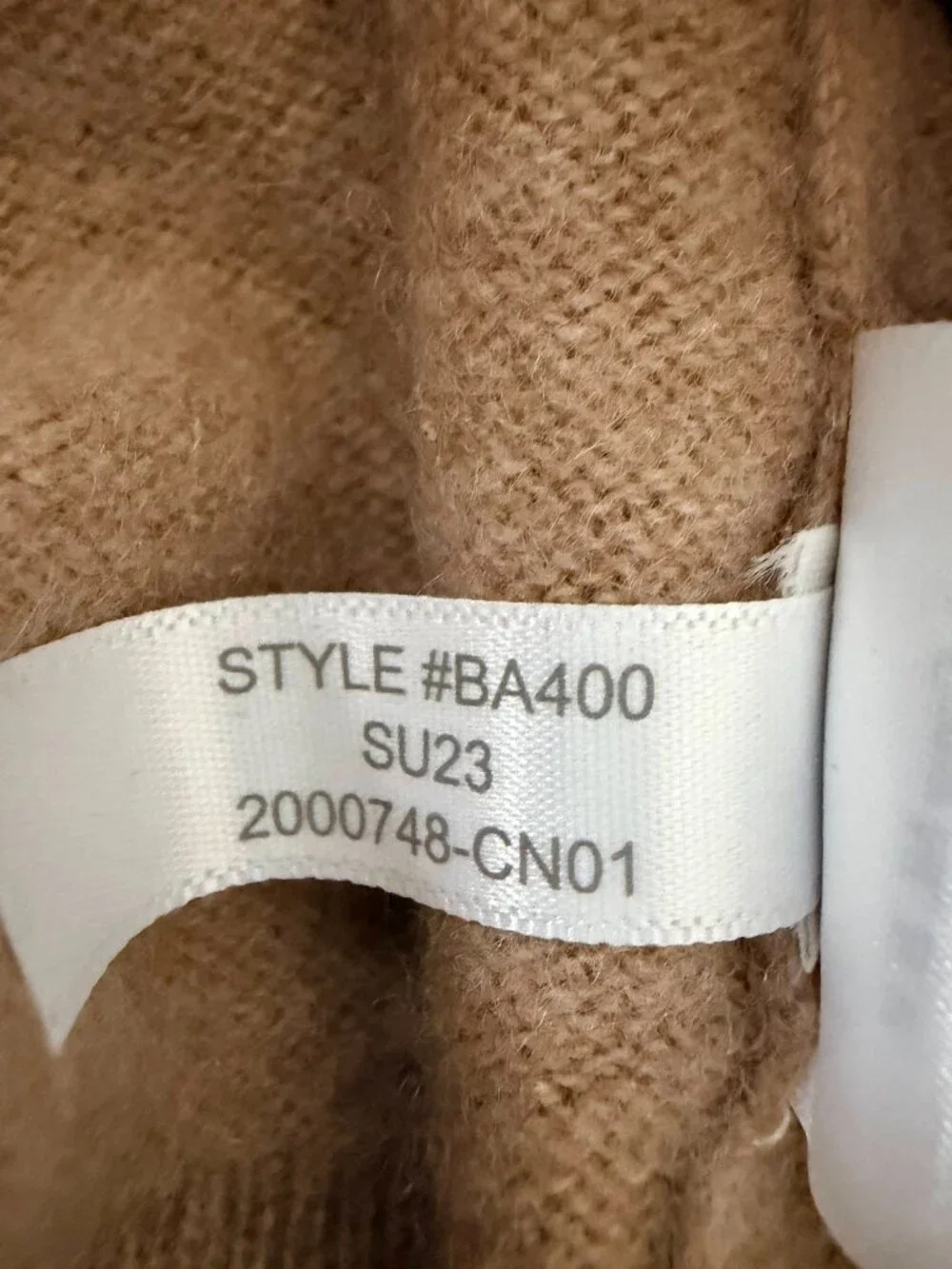J. Crew Cashmere Classic-Fit Crewneck Sweater Heather Camel XXS #A2832